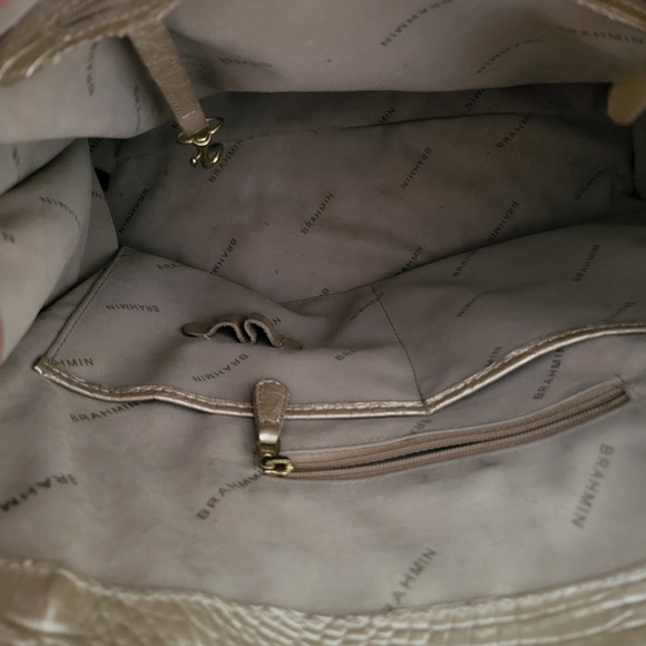 Orange and Yellow Striped Satchel Bag - Picture 7 of 13